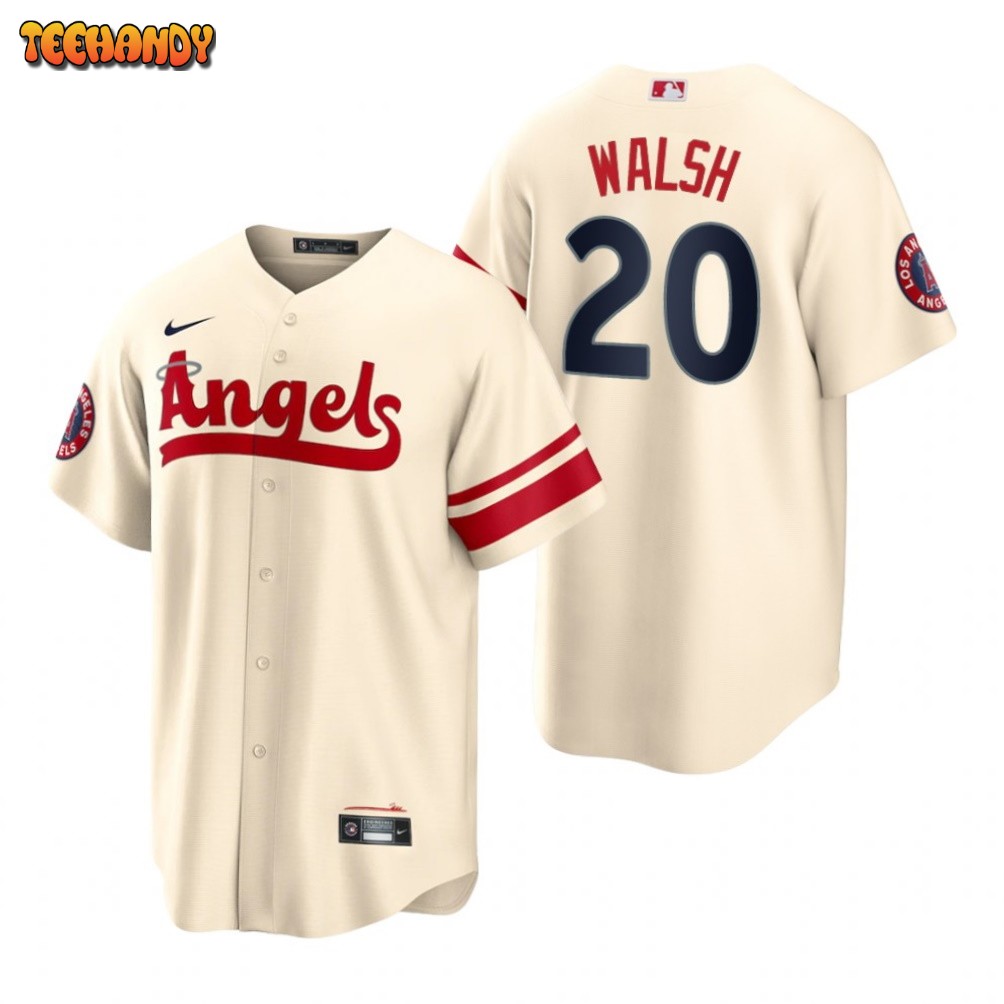 Los Angeles Angels Jared Walsh Cream 2022 City Connect Replica Jersey