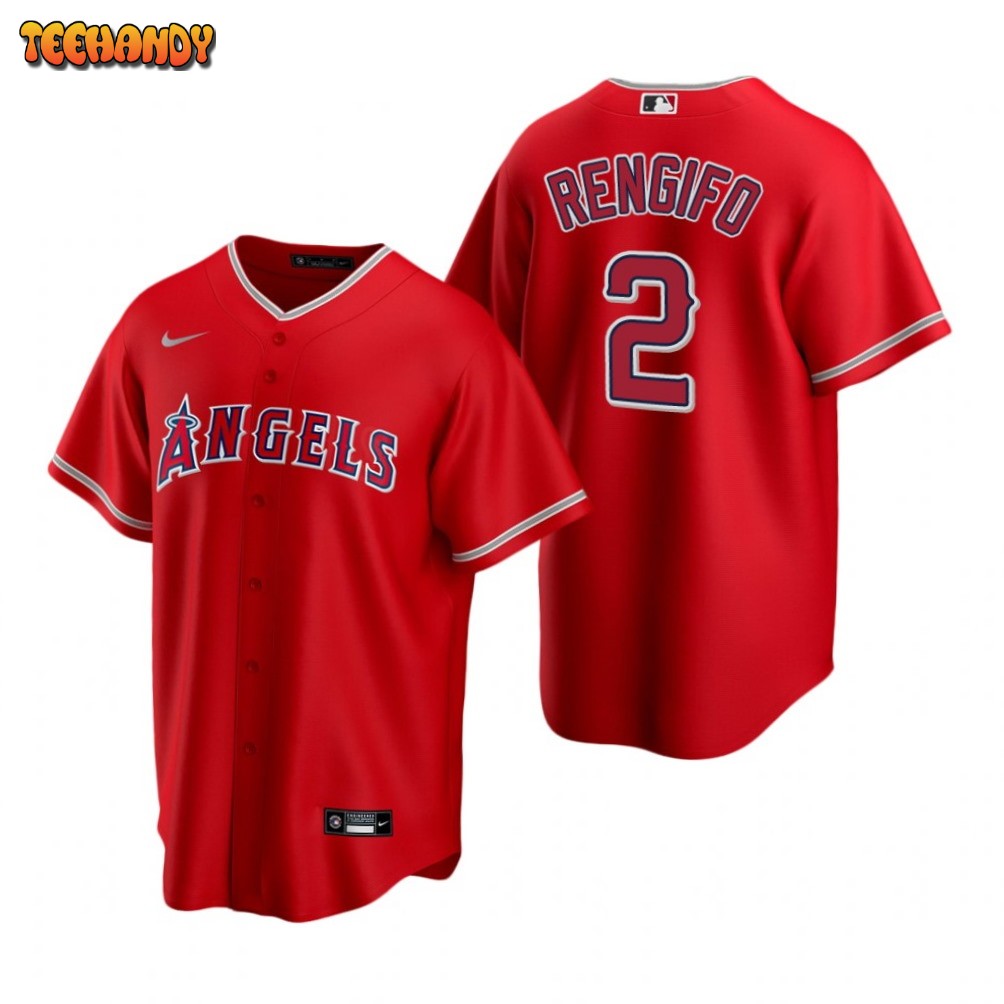 Los Angeles Angels Luis Rengifo Red Alternate Replica Jersey