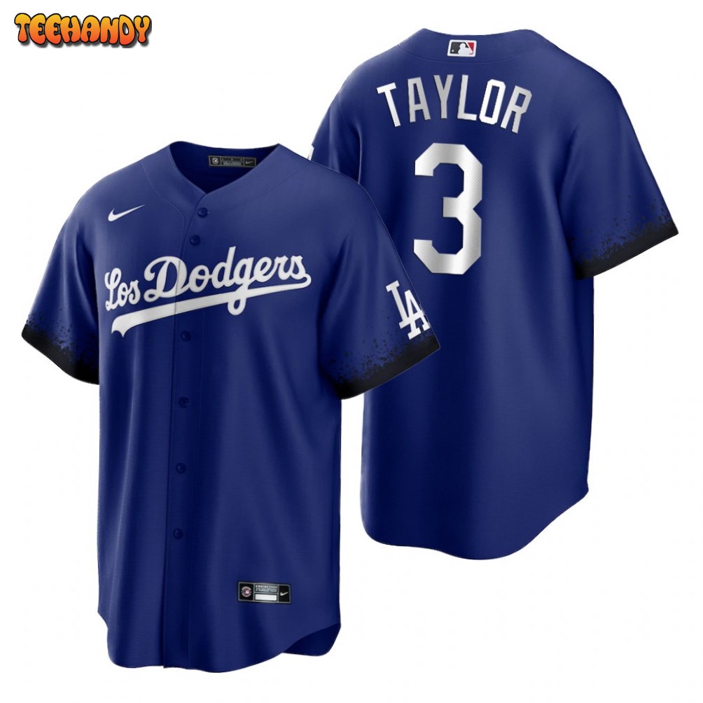 Los Angeles Dodgers Chris Taylor Royal 2021 City Connect Replica Jersey