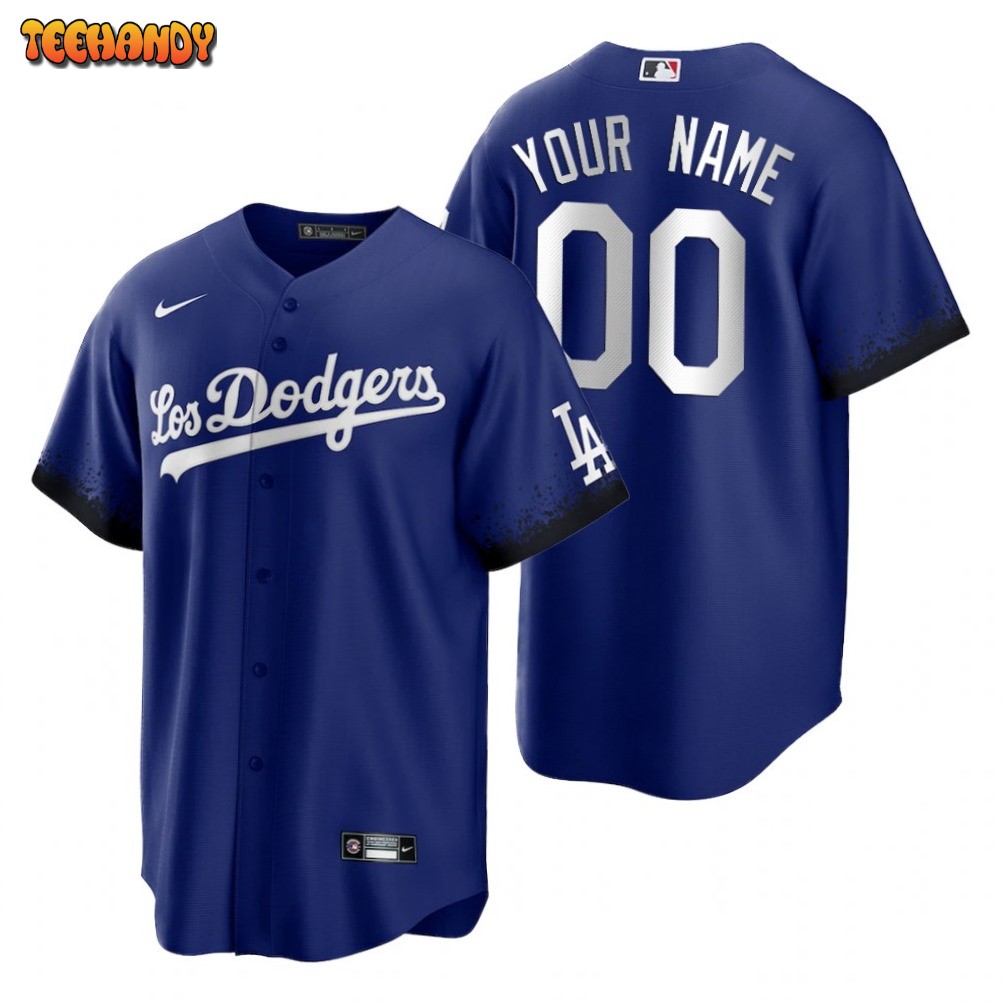 Los Angeles Dodgers Custom Royal 2021 City Connect Replica Jersey