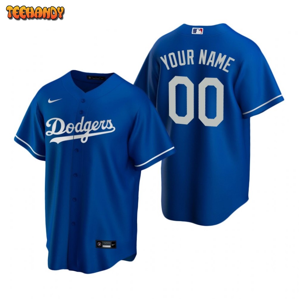 Los Angeles Dodgers Custom Royal Alternate Replica Jersey