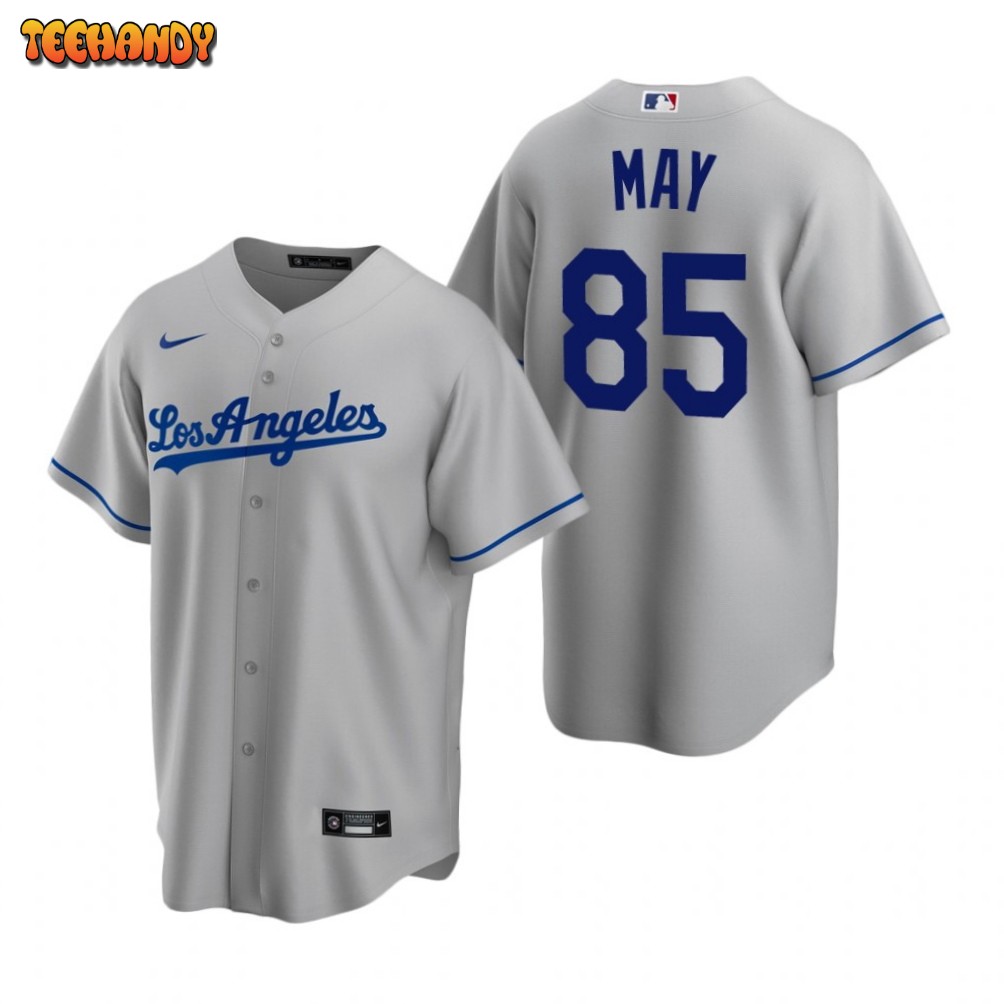 Los Angeles Dodgers Dustin May Gray Road Replica Jersey