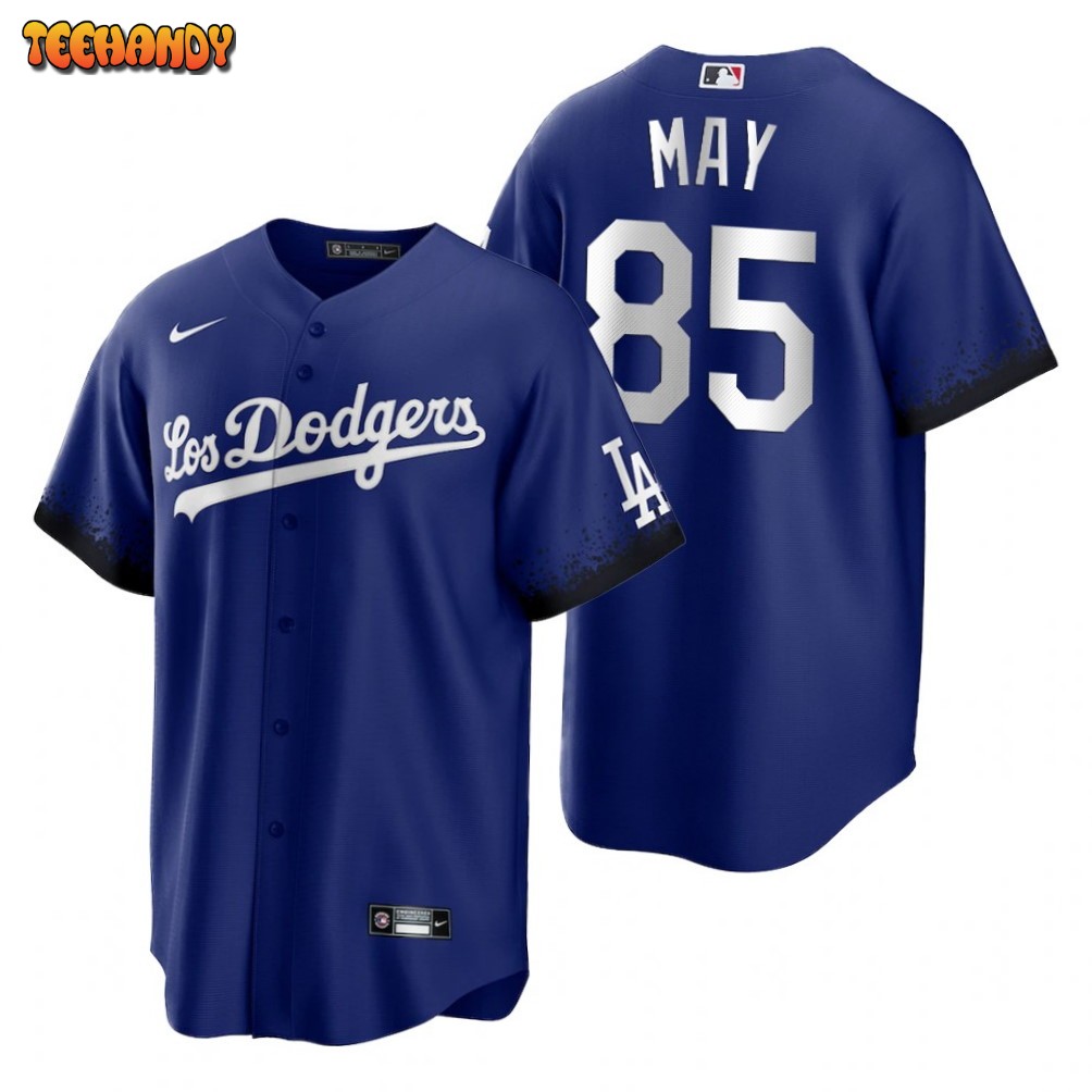 Los Angeles Dodgers Dustin May Royal 2021 City Connect Replica Jersey