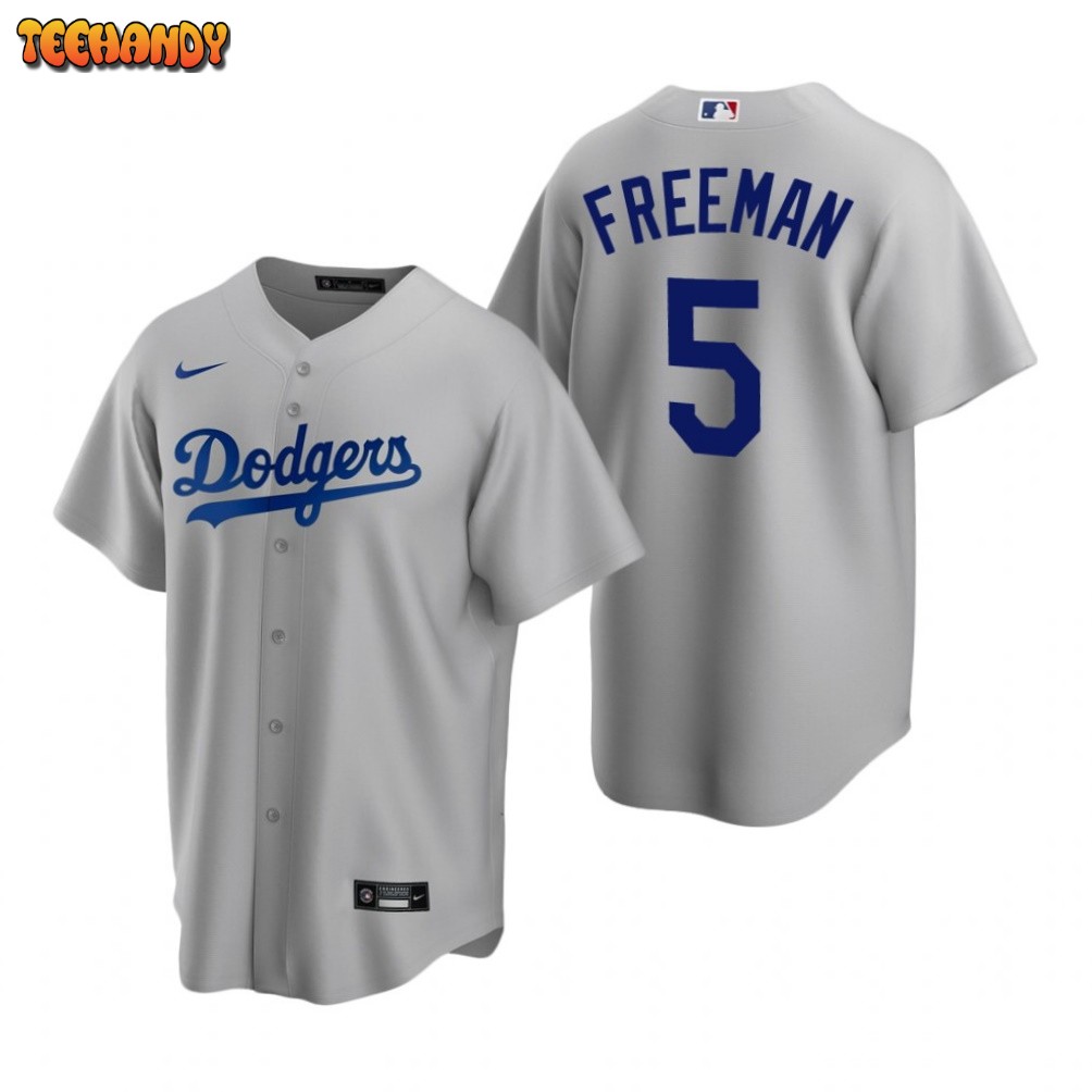 Los Angeles Dodgers Freddie Freeman Gray Replica Alternate Jersey