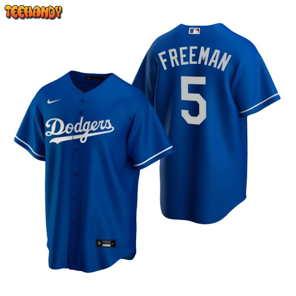 Los Angeles Dodgers Freddie Freeman Royal Replica Alternate Jersey