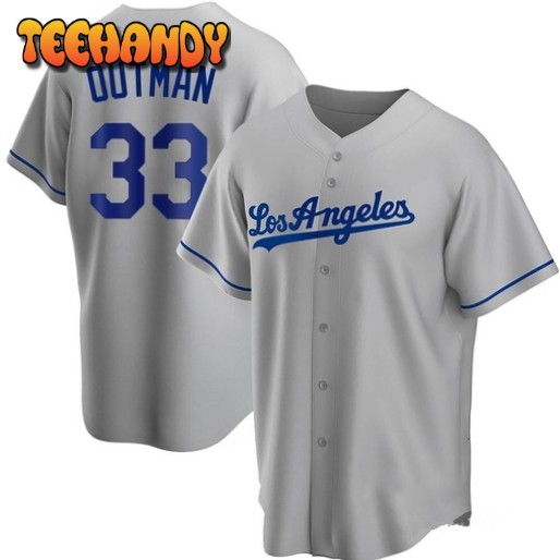 Los Angeles Dodgers James Outman Gray Road Replica Jersey