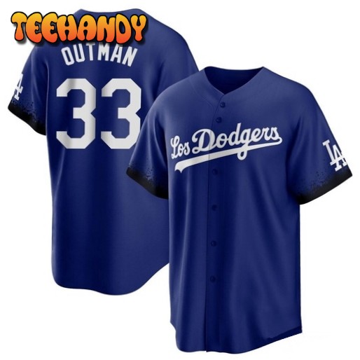 Los Angeles Dodgers James Outman Royal 2021 City Connect Replica Jersey