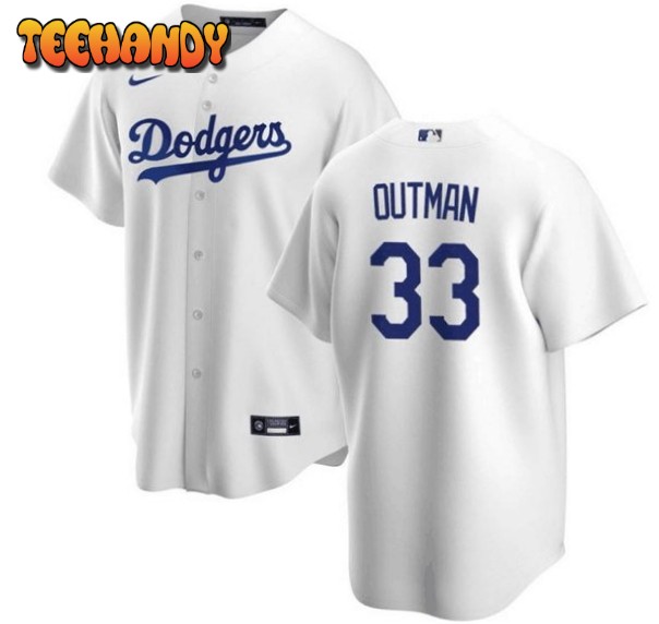 Los Angeles Dodgers James Outman White Home Replica Jersey