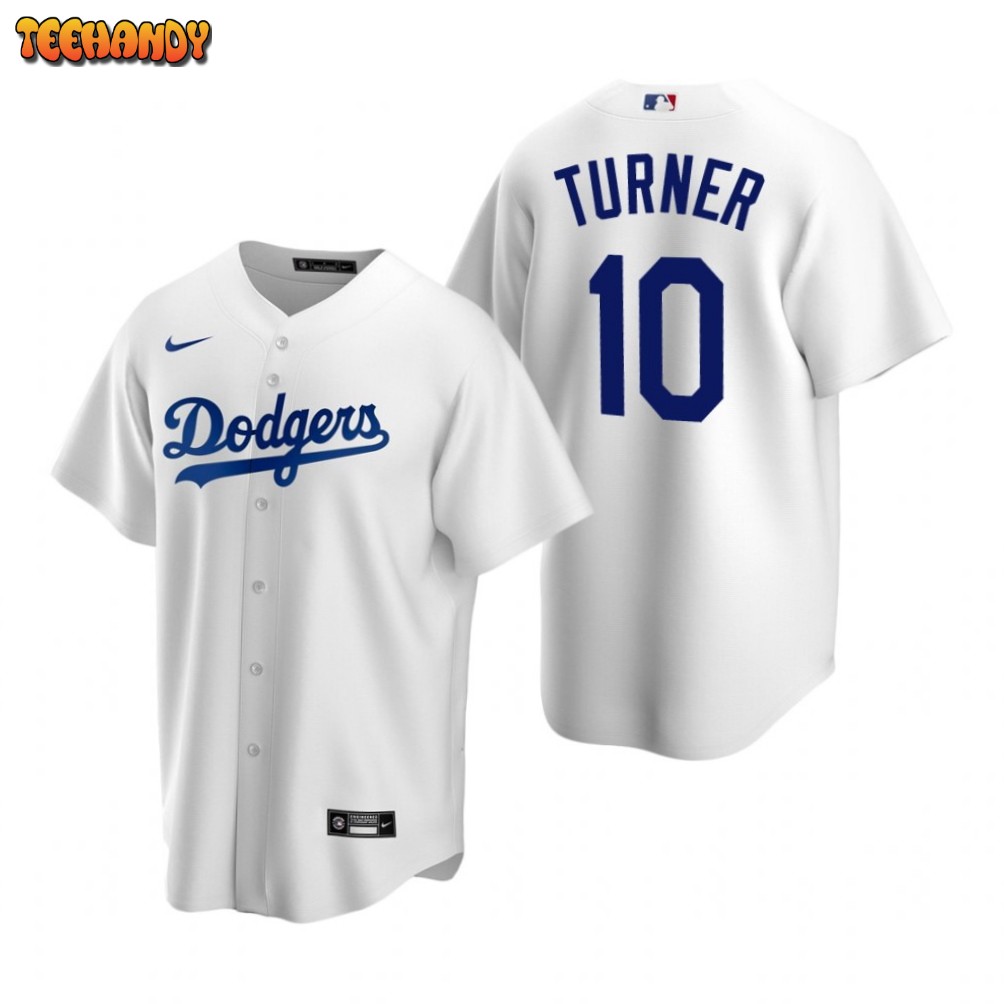 Los Angeles Dodgers Justin Turner White Replica Home Jersey