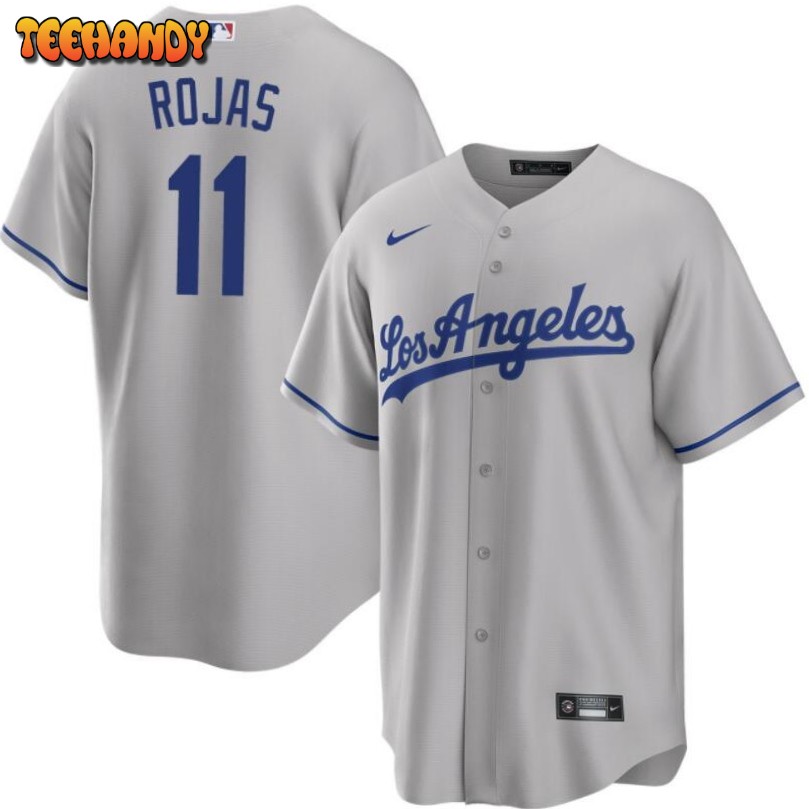 Miguel Rojas Men's Nike Gray Los Angeles Dodgers Road Replica Custom Jersey Size: Extra Large