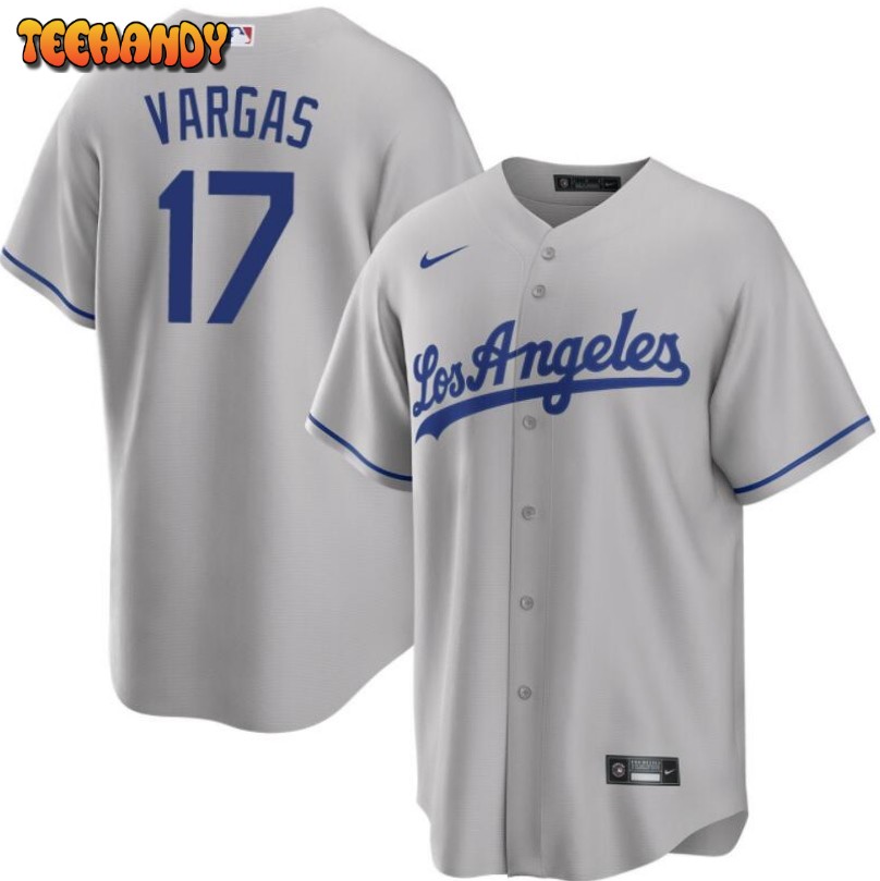 Los Angeles Dodgers Miguel Vargas Gray Road Replica Jersey