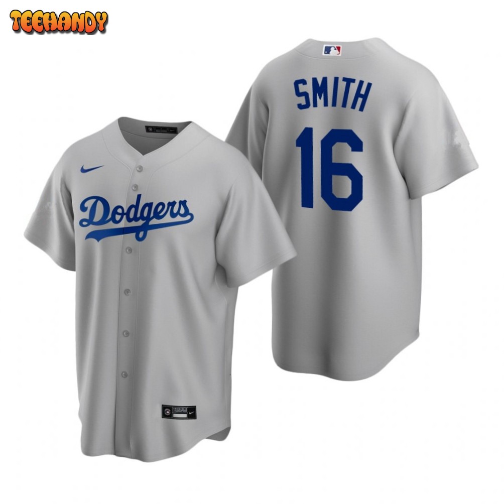 Los Angeles Dodgers Will Smith Gray Alternate Replica Jersey