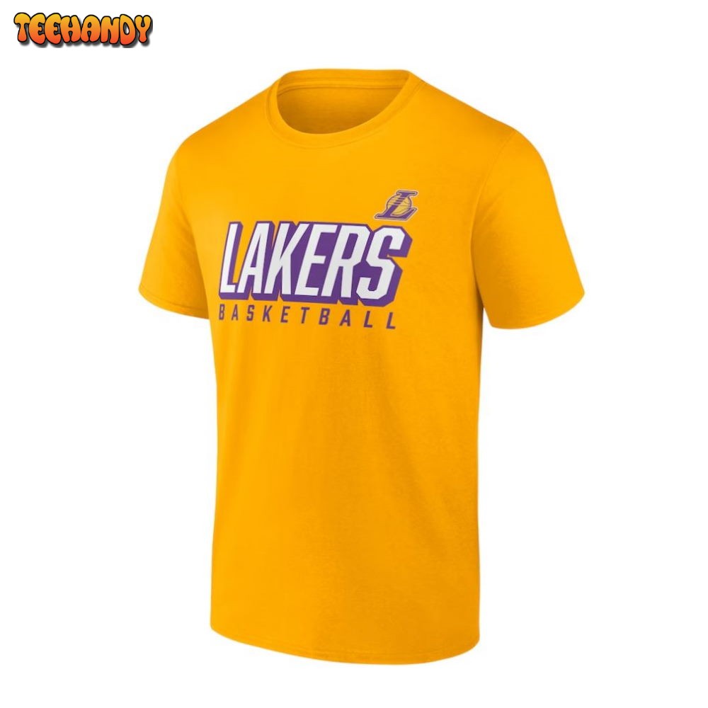 Los Angeles Lakers Basketball Player Gold T-Shirt