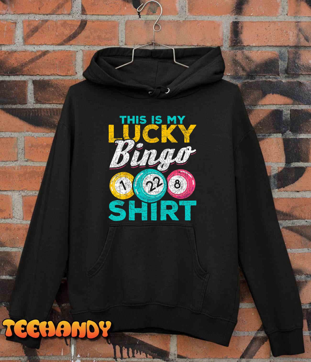 Lucky Bingo – Bingo Player Hobby Gambling Funny Bingo T-Shirt