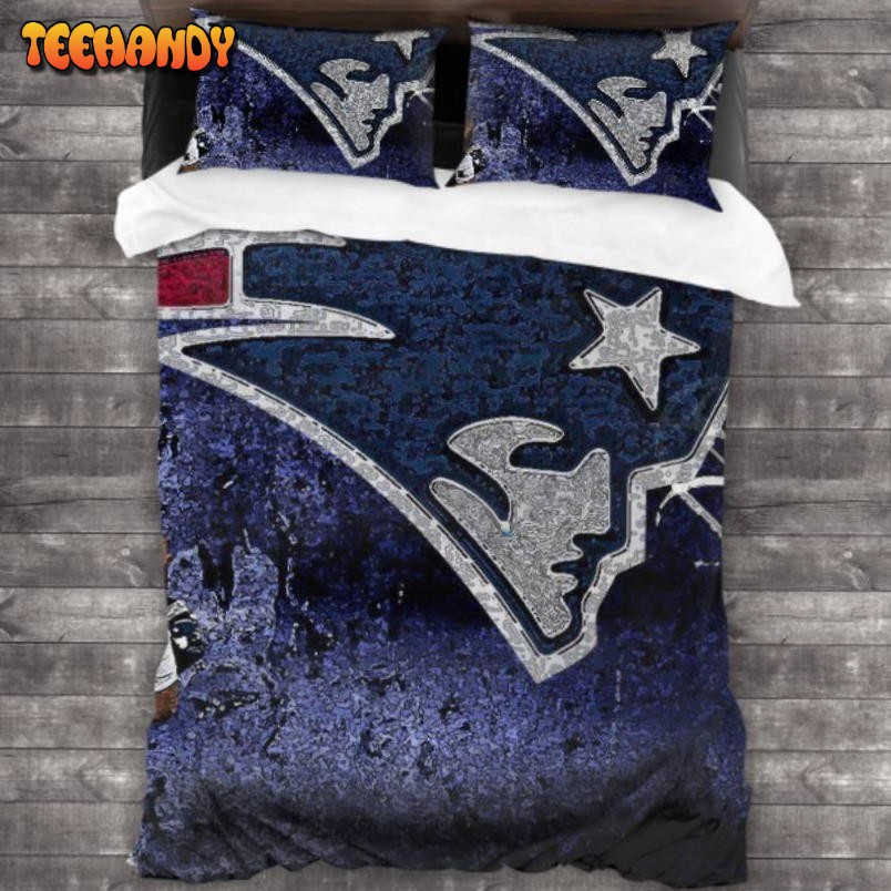 Machine Washable New England Patriots Logo Bedding Sets