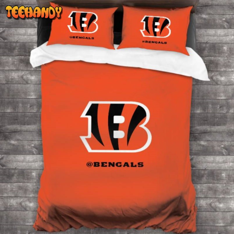 Machine Washable NFL Cincinnati Bengals Logo Bedding Sets