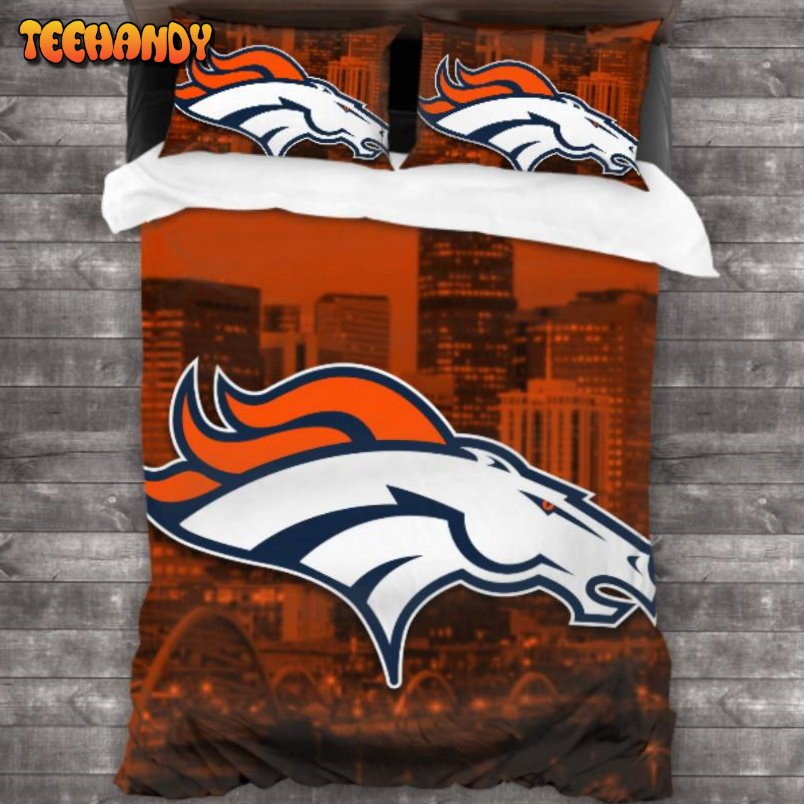 Machine Washable NFL Denver Broncos Logo Bedding Sets