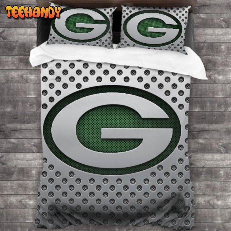 Machine Washable NFL Green Bay Packers Logo Bedding Set