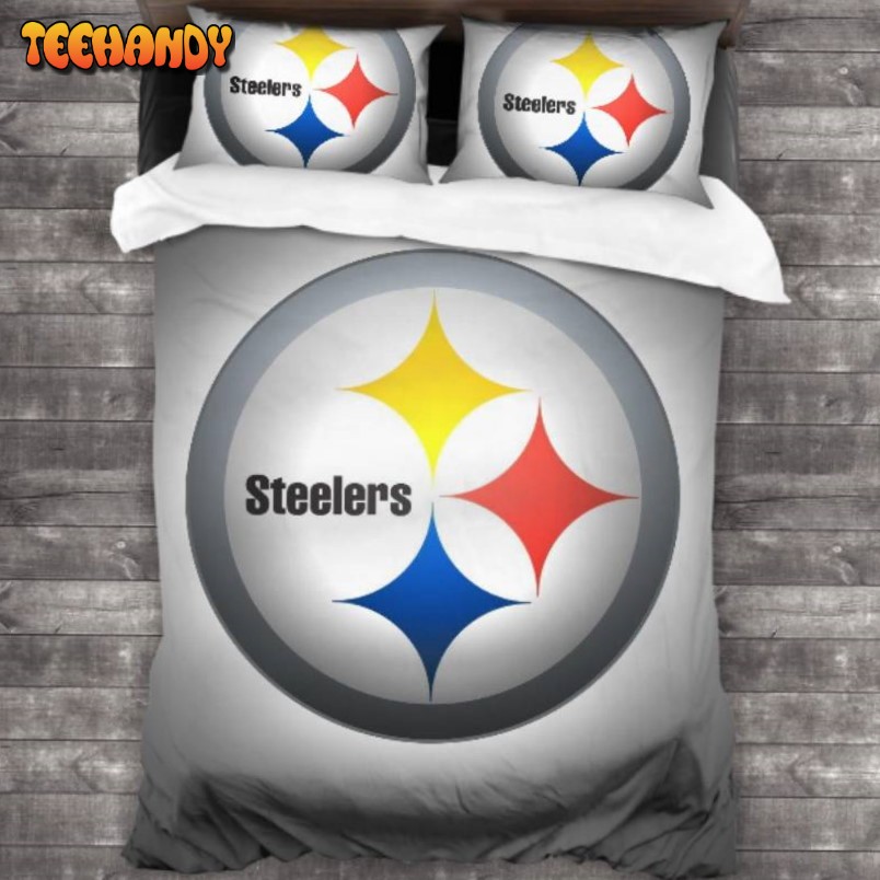 Machine Washable NFL Pittsburgh Steelers Logo Bedding Sets