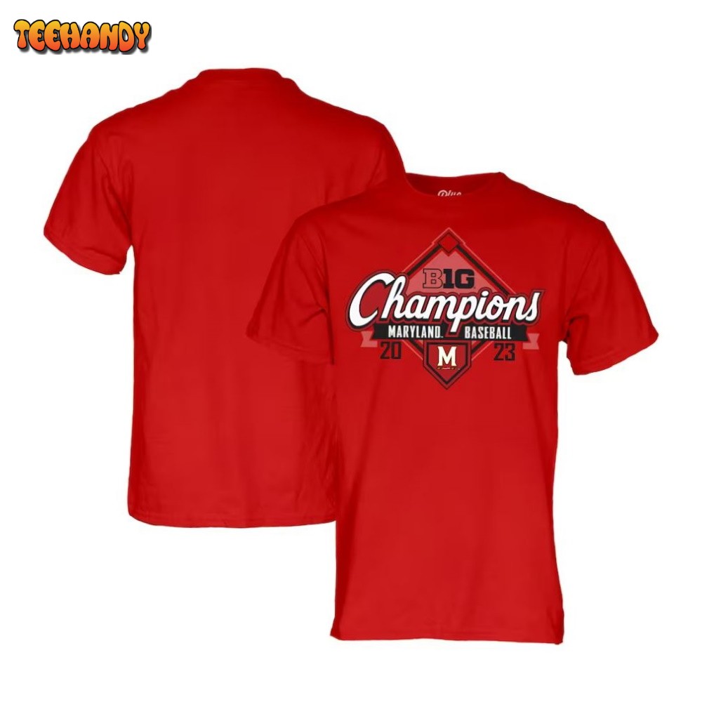 Maryland Terrapins 2023 Big Ten Baseball Regular Season Champions T-Shirt