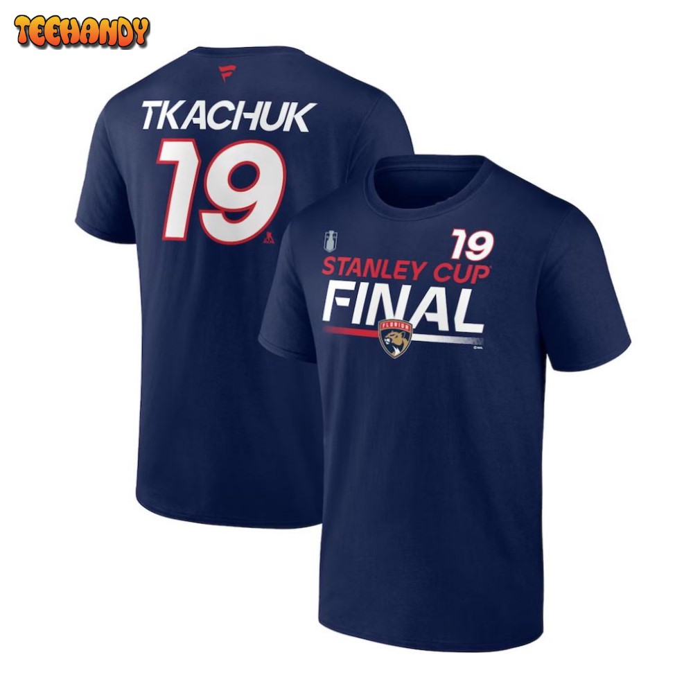 Matthew Tkachuk Florida Panthers 2023 Stanley Cup Final Name & Number T-Shirt