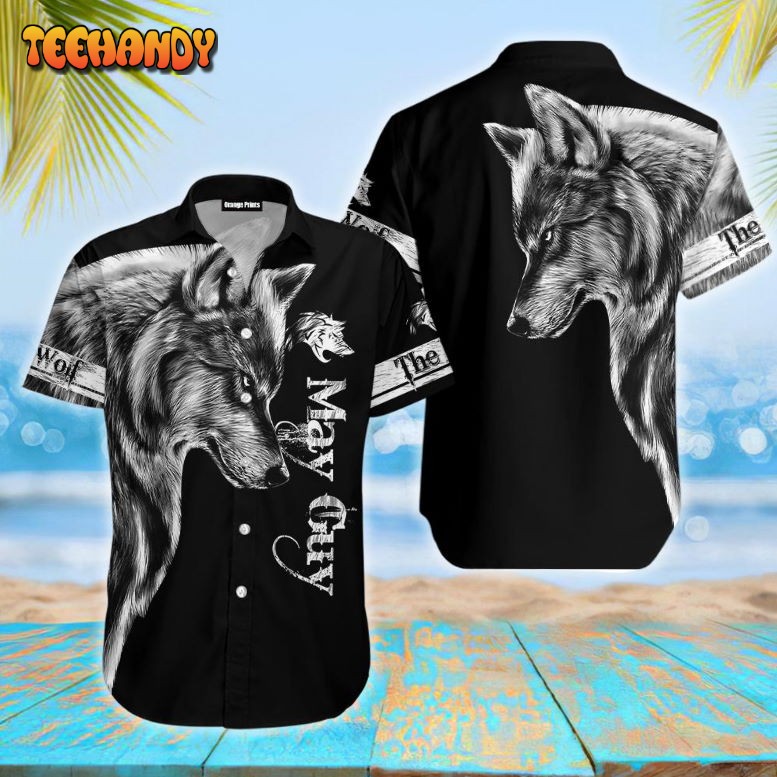 May Guy Wolf Hawaiian Shirt