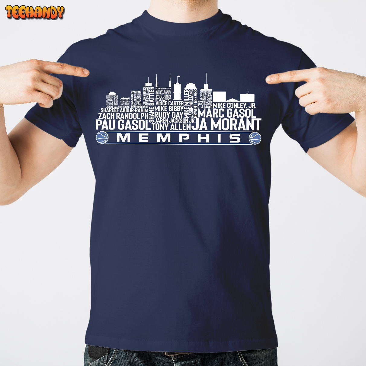 Memphis Basketball Team All Time Legends, Memphis City Skyline Unisex T Shirt