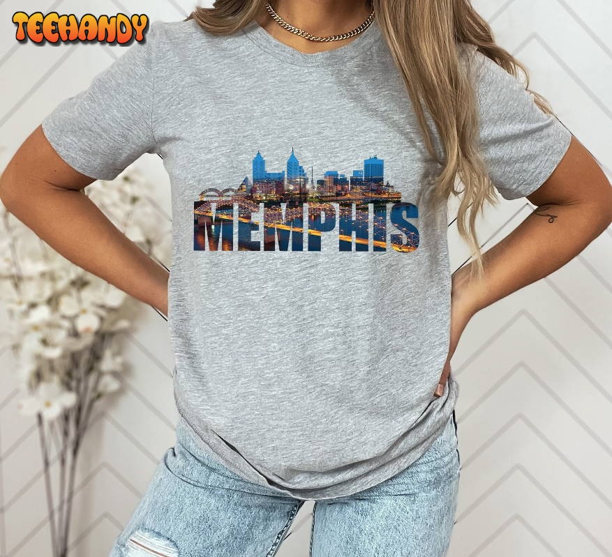 Memphis Skyline SweatshirtShirt, Memphis Digital Art Shirts