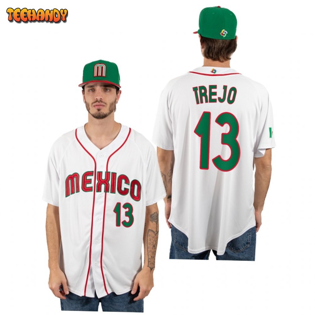 Mexico Alan Trejo White 2023 World Baseball Classic Jersey