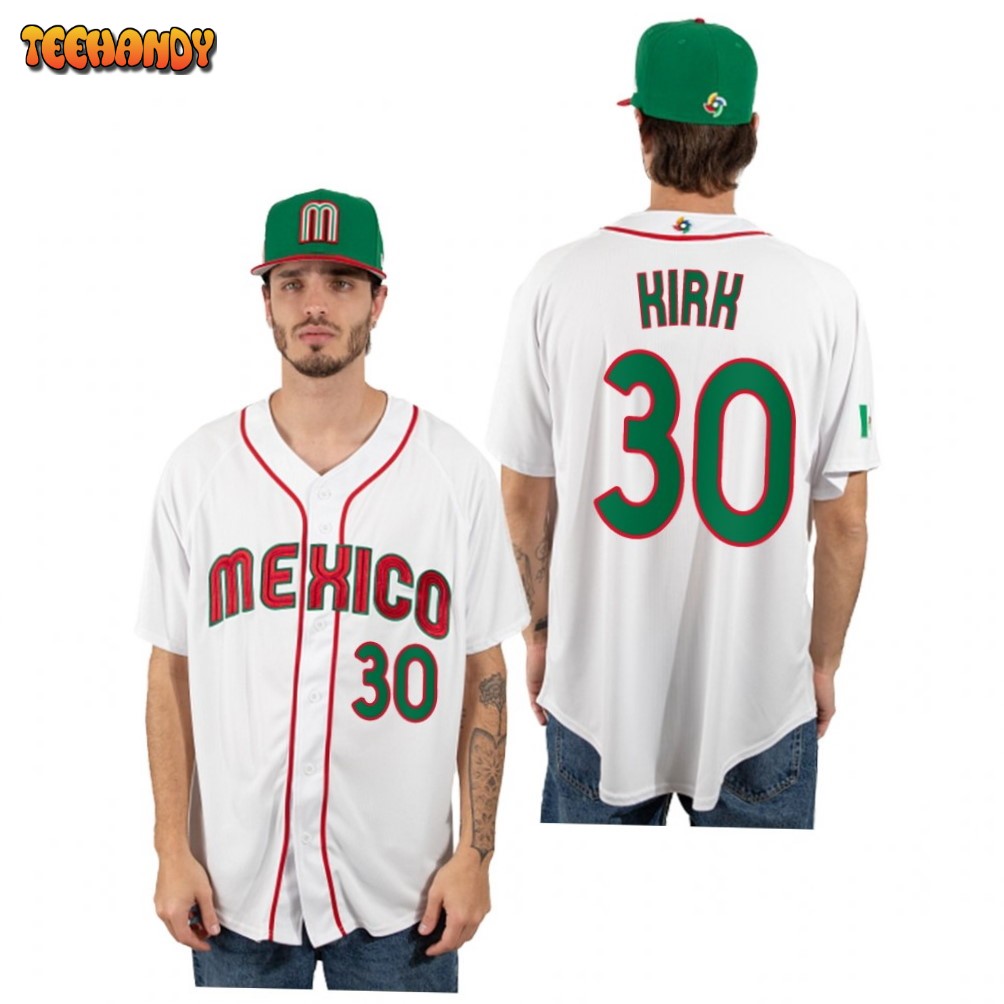 Mexico Alejandro Kirk White 2023 World Baseball Classic Jersey