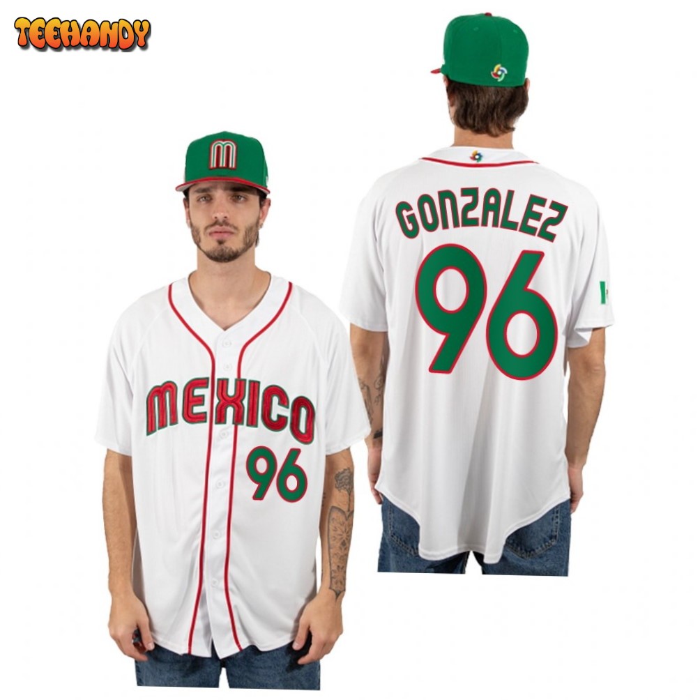 Mexico Felipe Gonzalez White 2023 World Baseball Classic Jersey