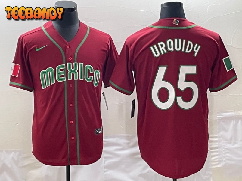 Mexico Jose Urquidy Red 2023 World Baseball Classic Jersey