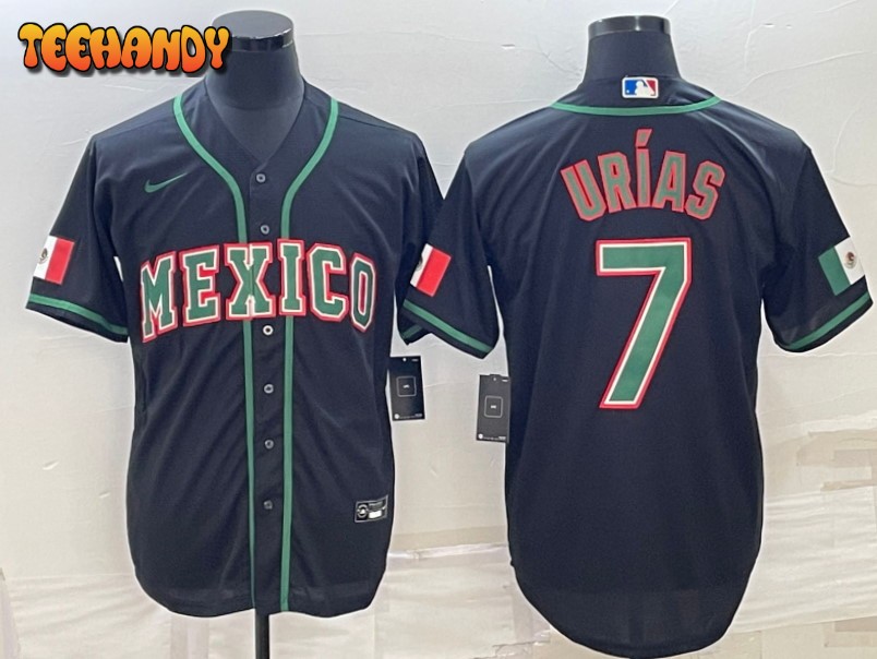 Mexico Julio Urias Black 2023 World Baseball Classic Jersey