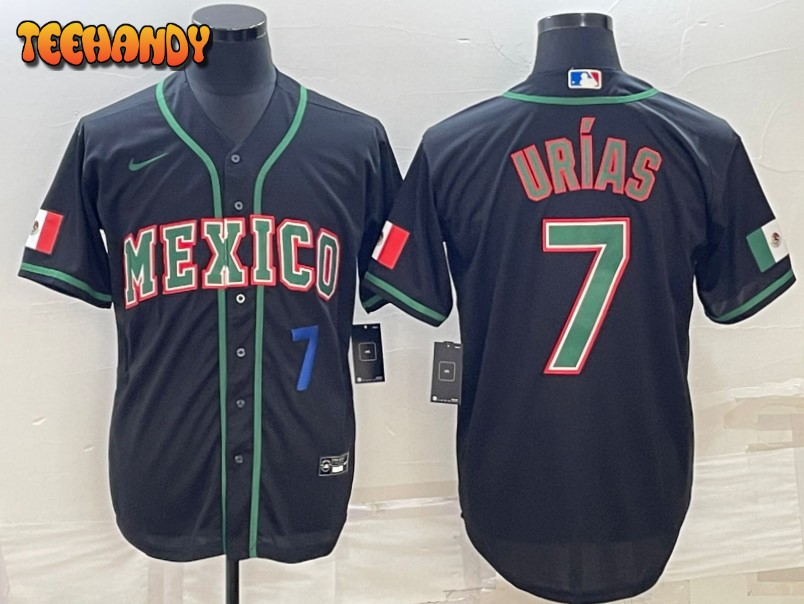 Mexico Julio Urias Black Royal 2023 World Baseball Classic Jersey