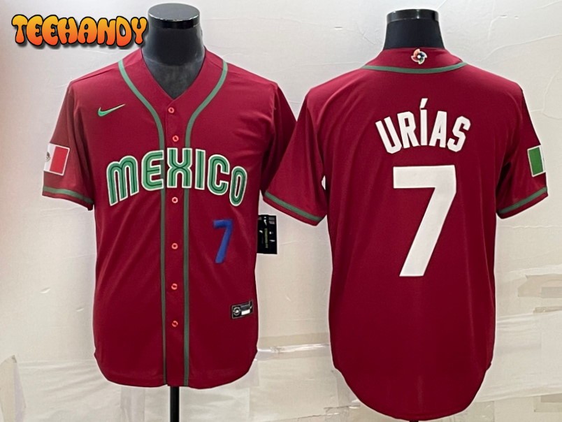 Mexico Julio Urias Red Royal 2023 World Baseball Classic Jersey