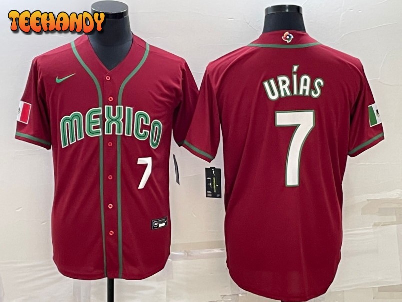 Mexico Julio Urias Red White 2023 World Baseball Classic Jersey