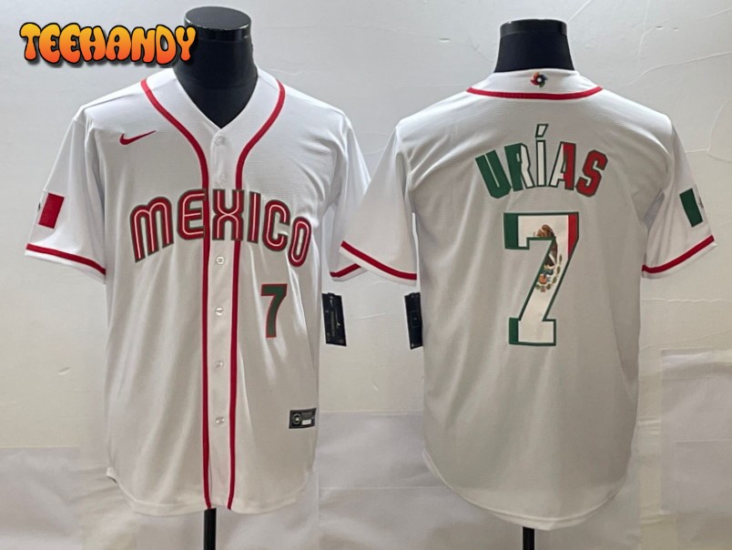 Mexico Julio Urias White Green Flag Edition 2023 World Baseball Classic Jersey