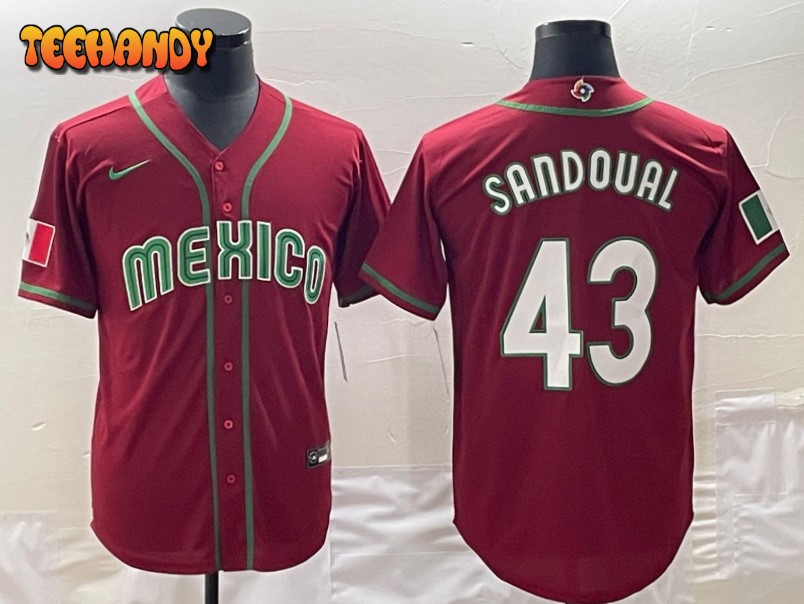 Mexico Patrick Sandoval Red 2023 World Baseball Classic Jersey