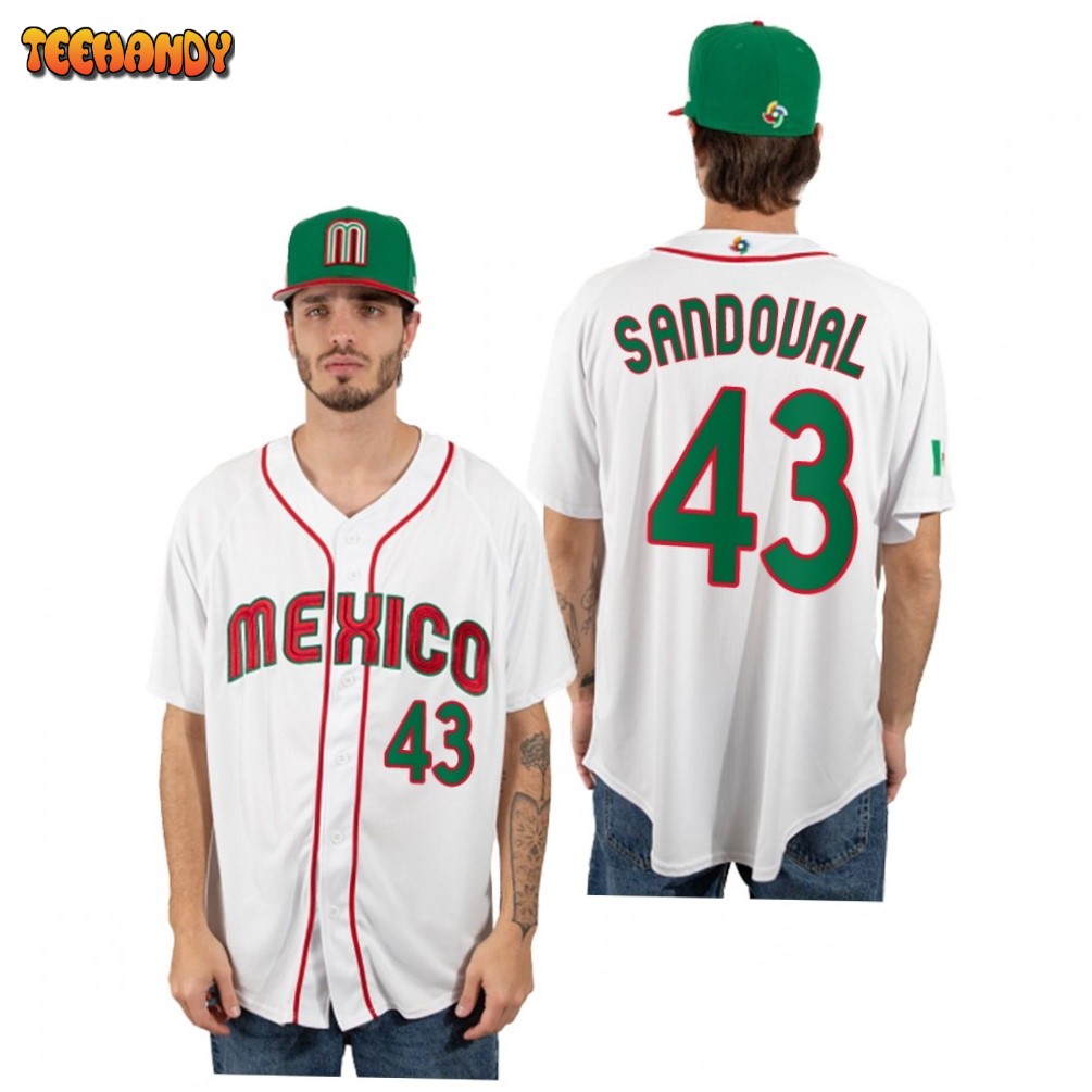 Mexico Patrick Sandoval White 2023 World Baseball Classic Jersey