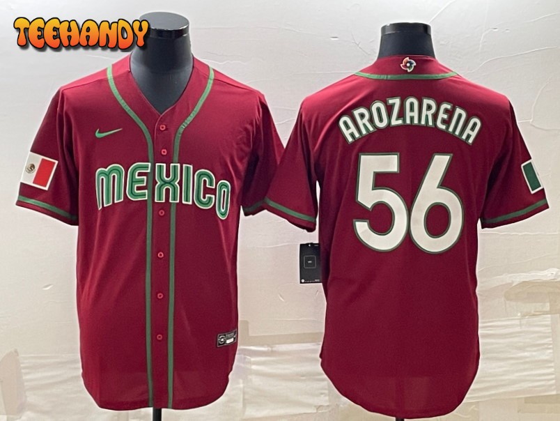 Mexico Randy Arozarena Red 2023 World Baseball Classic Jersey