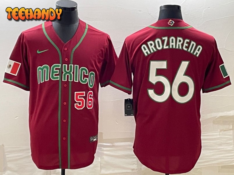 Mexico Randy Arozarena Red Red 2023 World Baseball Classic Jersey