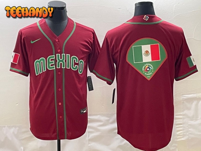 Mexico Red Flag Editon 2023 World Baseball Classic Jersey