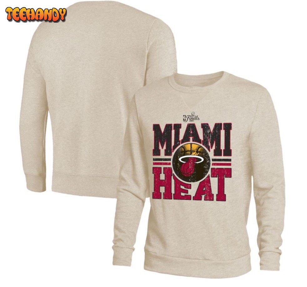 Miami Heat 2023 NBA Finals Tri-Blend Pullover Sweatshirt