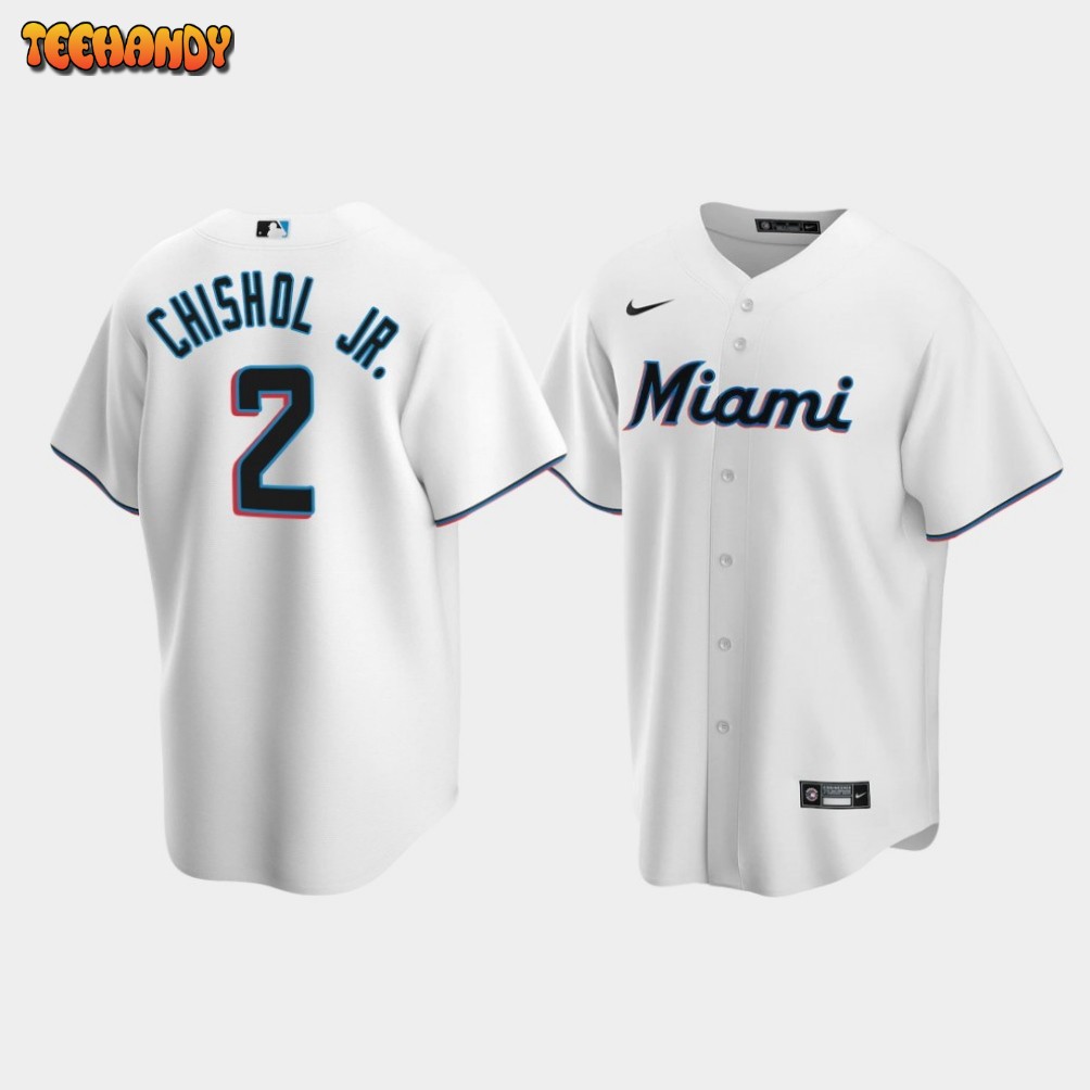 Miami Marlins Jazz Chisholm Jr. White Home Replica Jersey