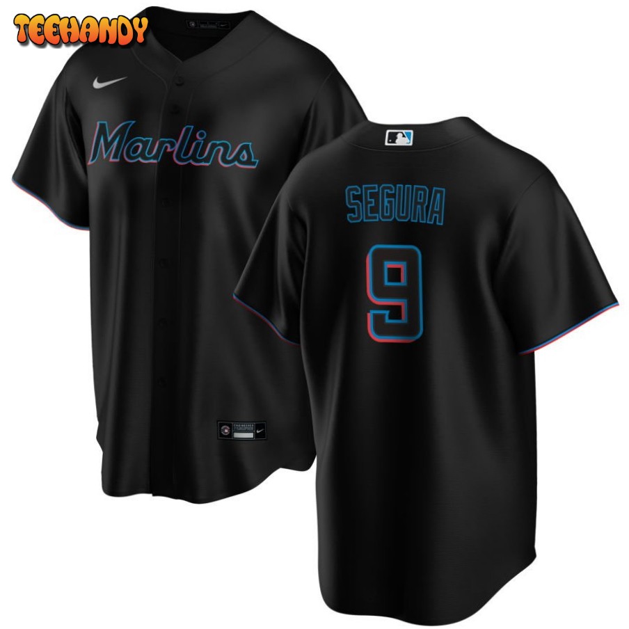 Miami Marlins Jean Segura Black Alternate Replica Jersey