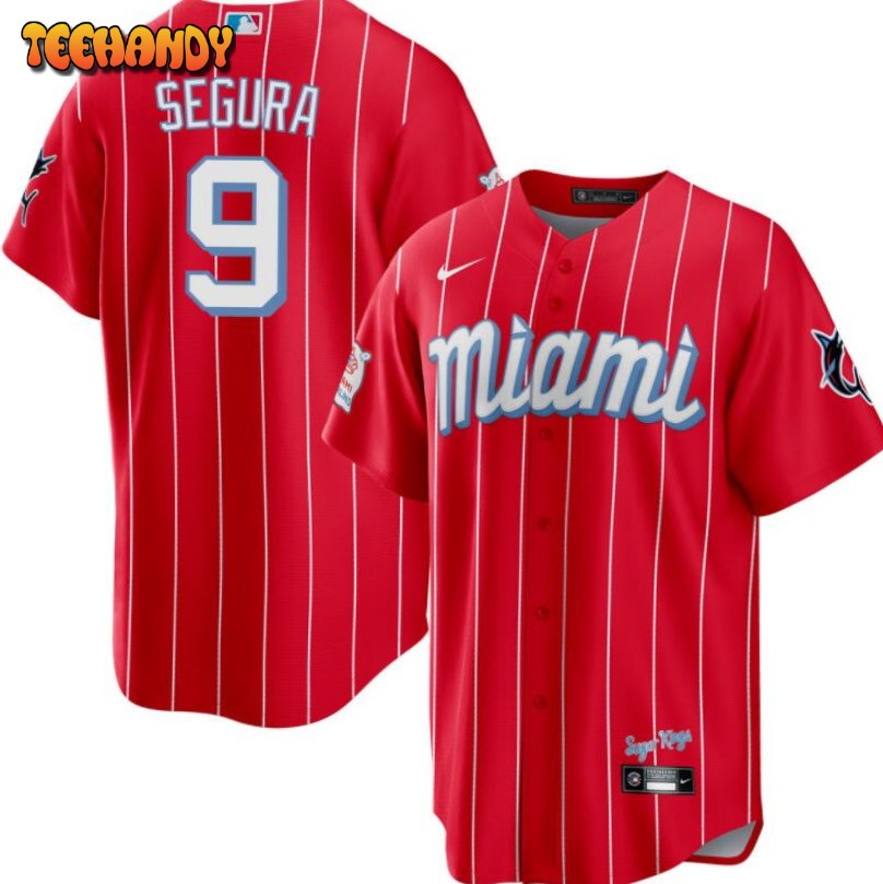 Miami Marlins Jean Segura Red 2021 City Connect Replica Jersey