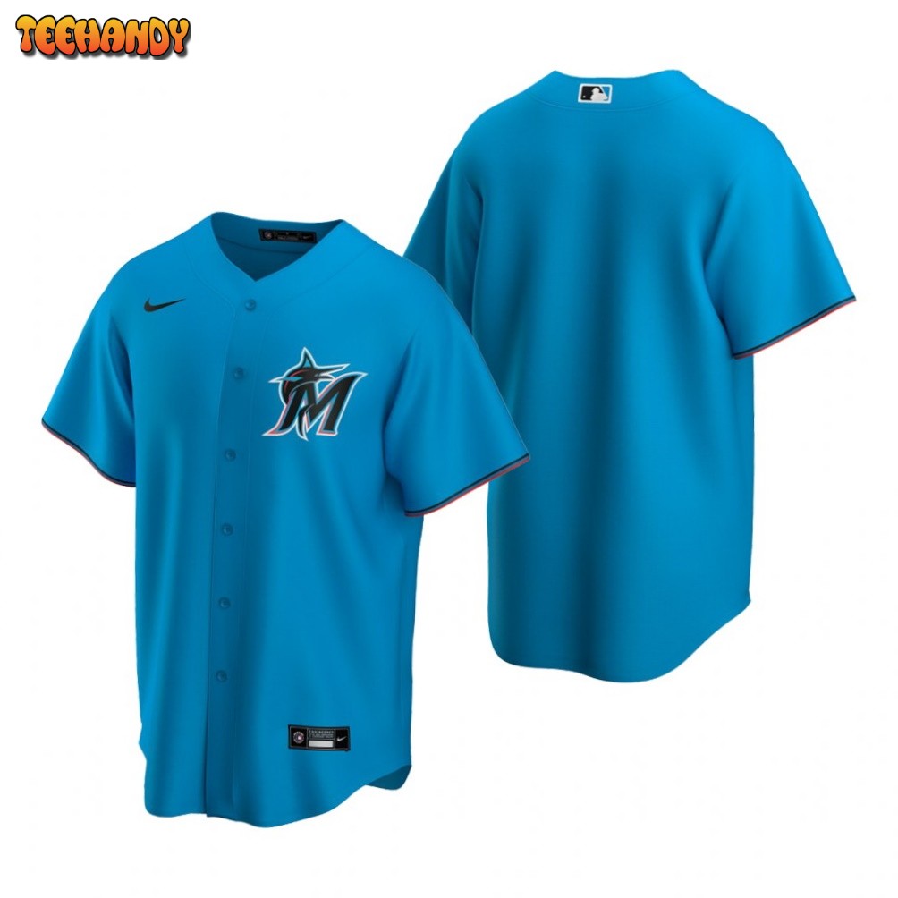 Miami Marlins Team Blue Replica Alternate Jersey