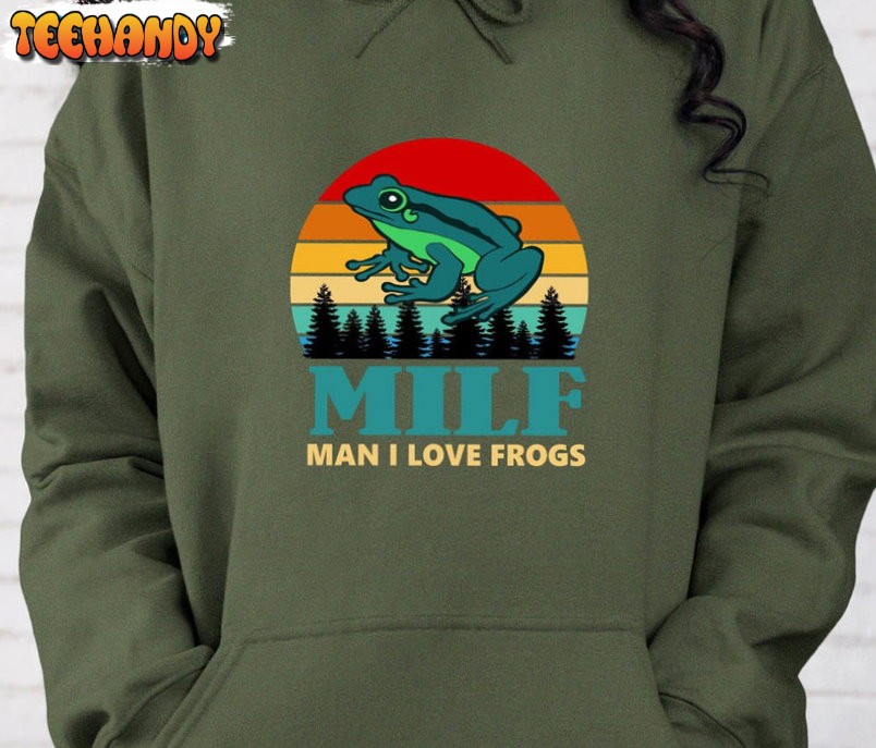 MILF Man I Love Folklore Shirt, Frog And Mushroom Unisex Hoodie