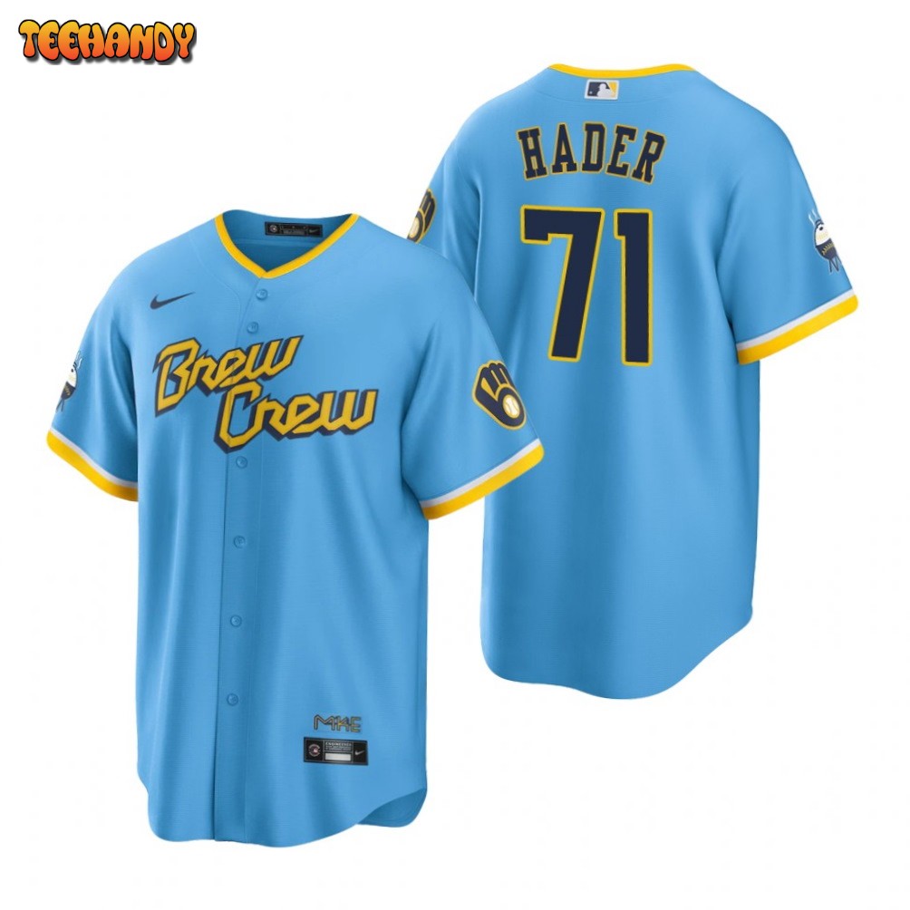 Milwaukee Brewers Josh Hader Powder Blue 2022 City Connect Replica Jersey