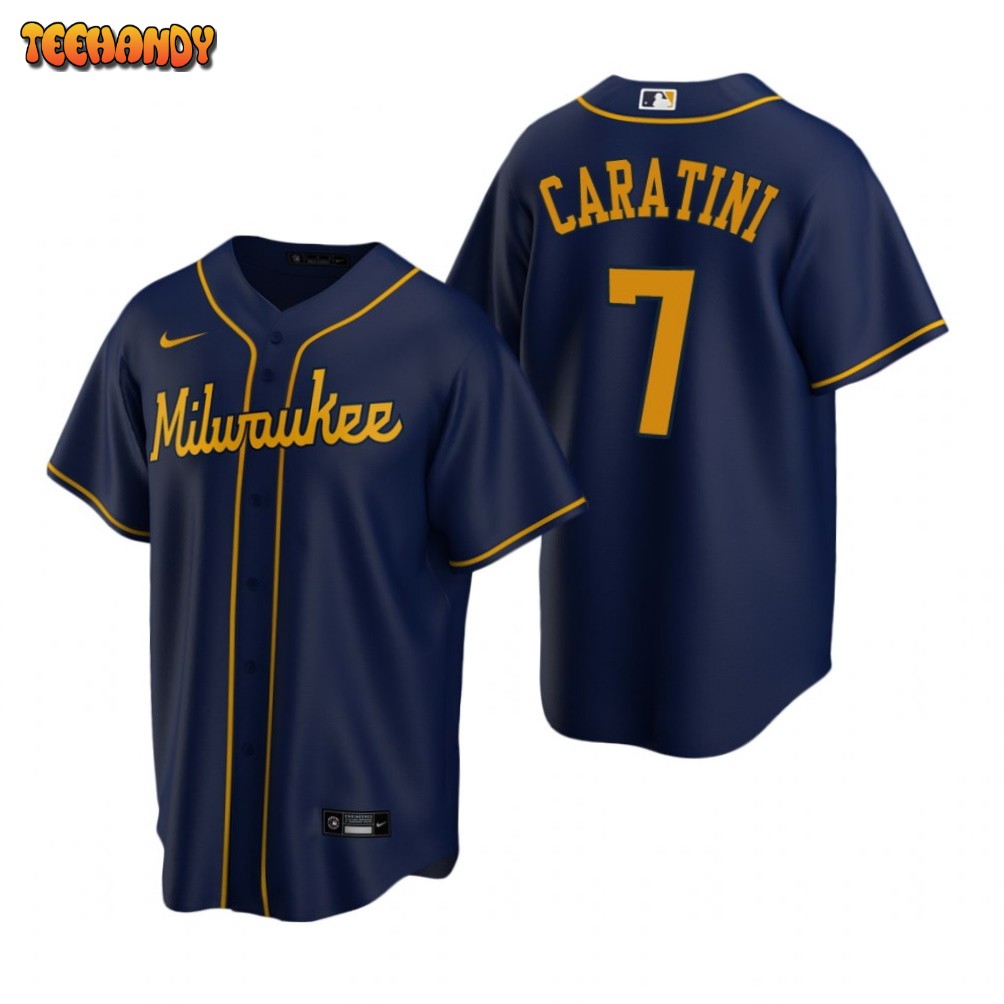 Milwaukee Brewers Victor Caratini Nike Navy Alternate Replica Jersey